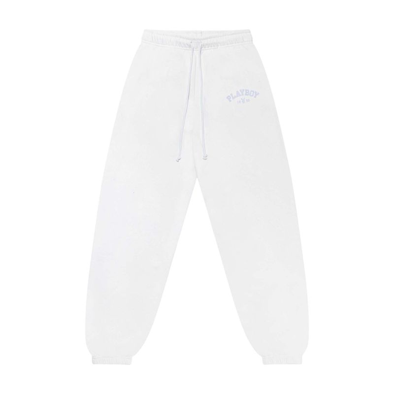 Playboy 1953 Sweats Women\'s Pants White | 762014DKP