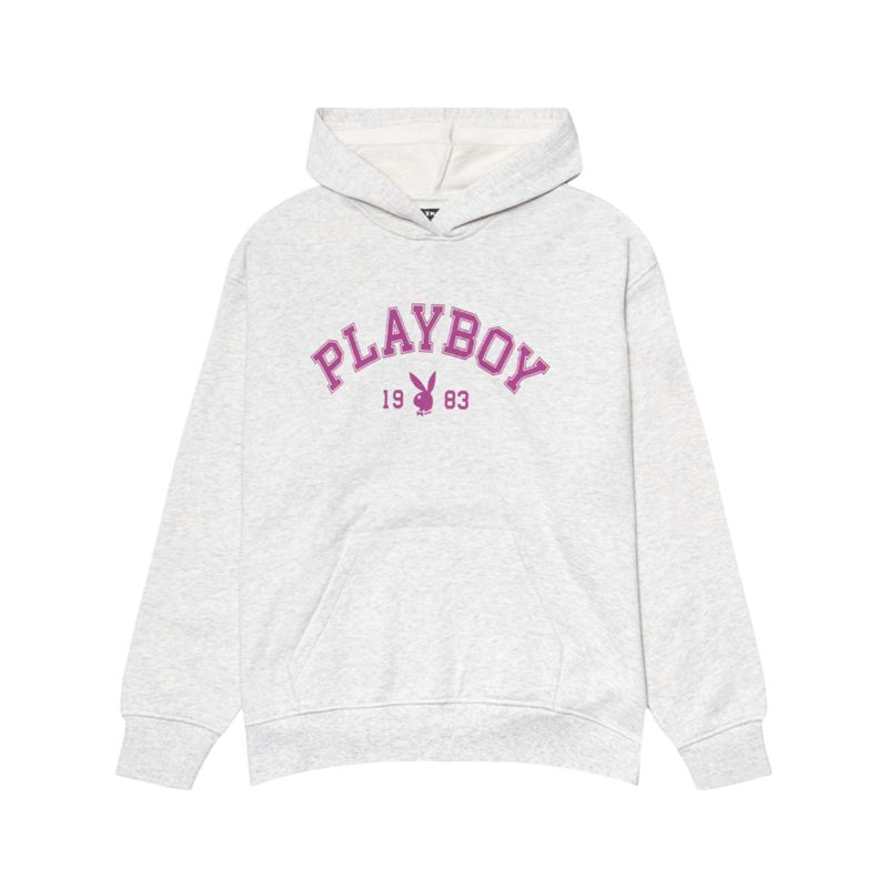 Playboy 1983 Women\'s Hoodie Grey | 239478JUN