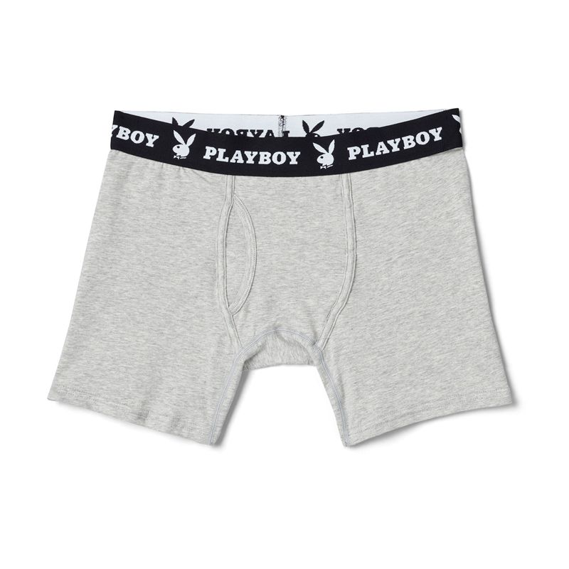 Playboy 1-Pack Boxer Brief Men's Underwear Black | 569321SMR