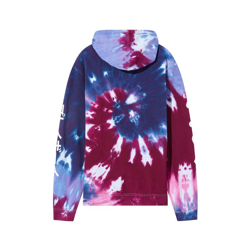 Playboy Ace Of Spades Tie Dye Men's Hoodie Pink / Purple | 246805DFV