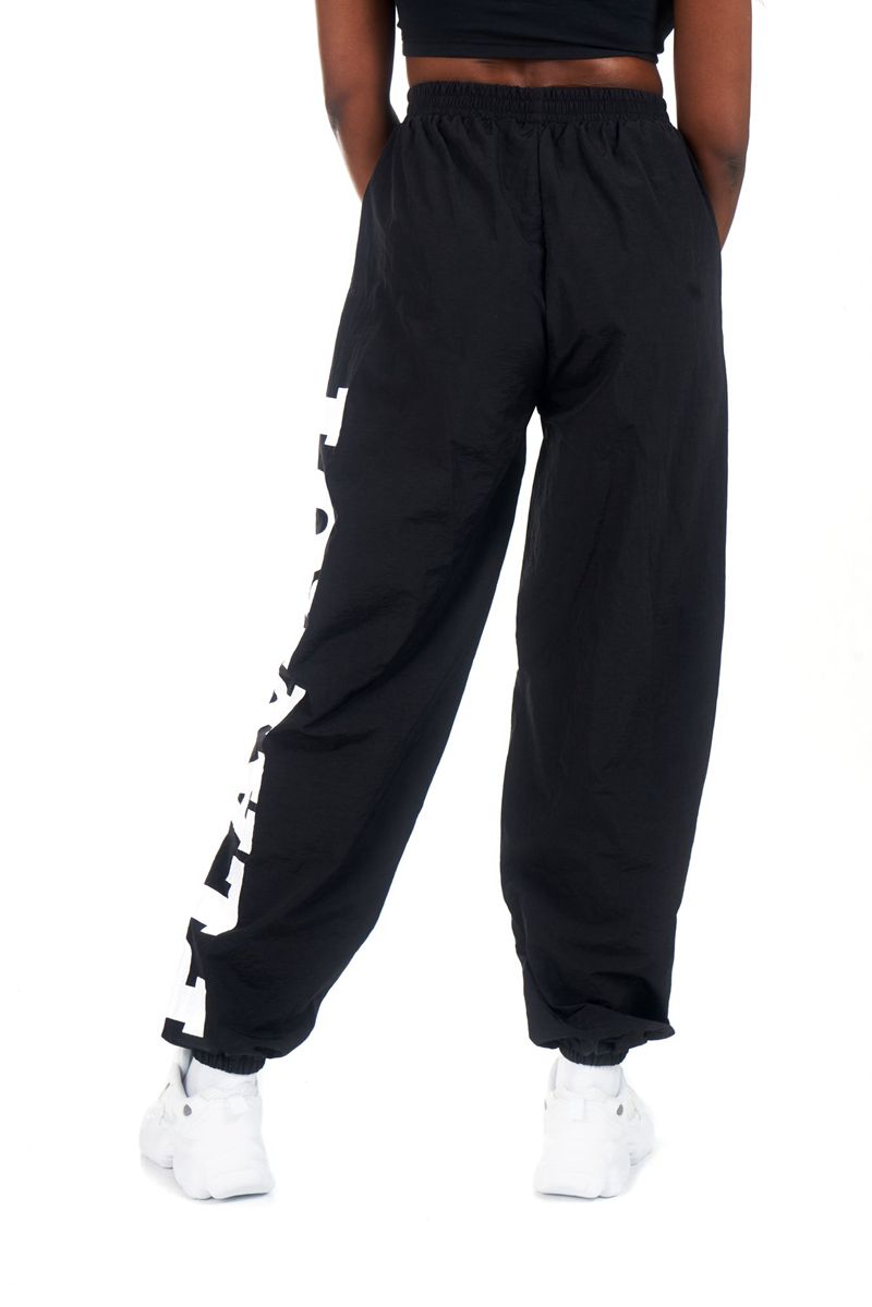 Playboy Active Nylon Joggers Women's Pants Black | 831567BAO