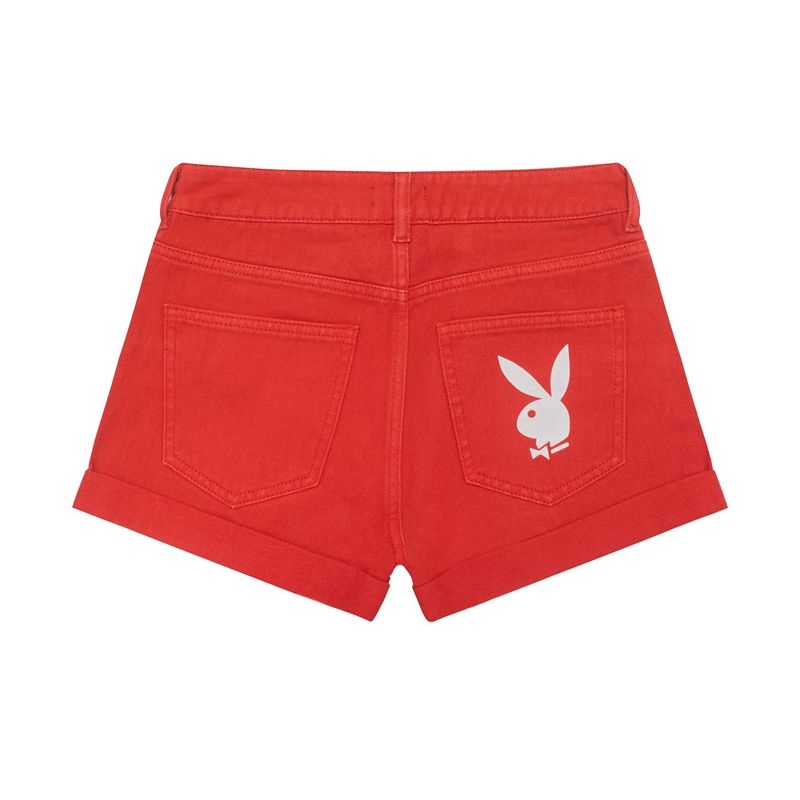 Playboy Bright Bunnys Women\'s Shorts Red | 056128ETD