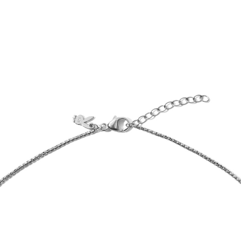 Playboy Bunny Bead Necklace Women's Jewelry Silver | 920138PZK