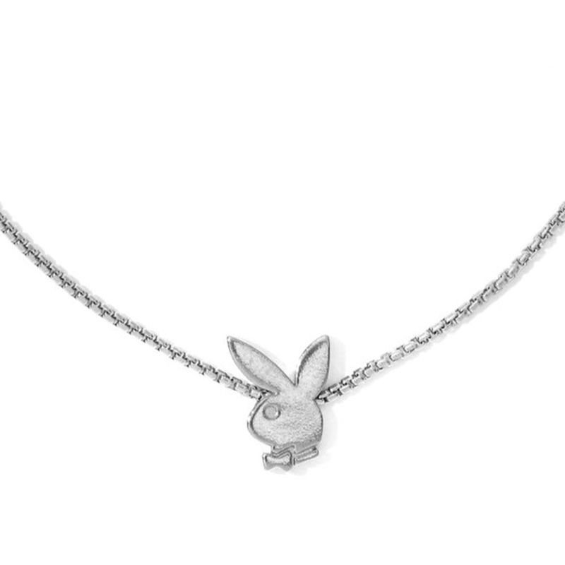 Playboy Bunny Chain Bracelet Women's Jewelry Silver | 678210ZMK