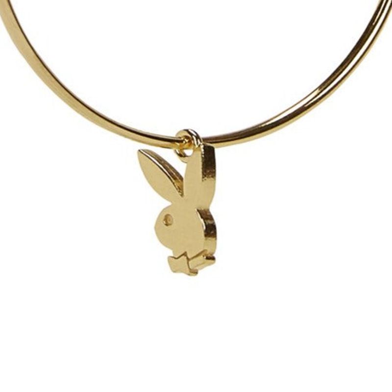 Playboy Bunny Hoops Women's Jewelry Gold | 341605SWB