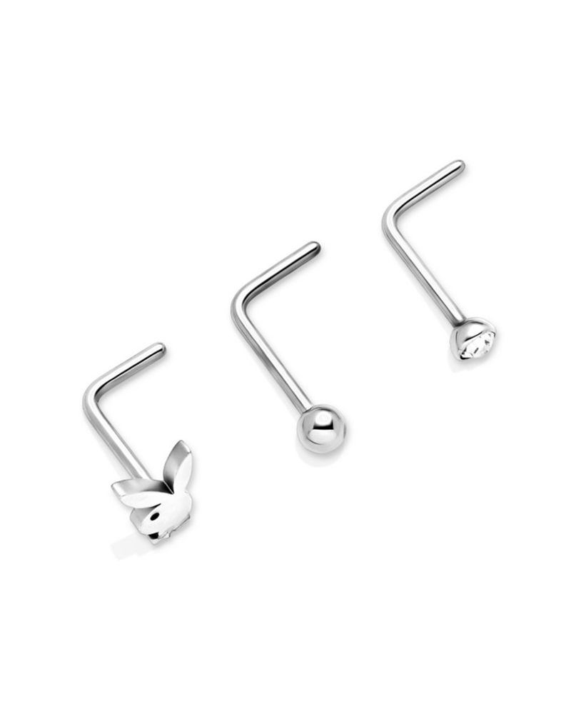 Playboy Bunny Nose Studs Women's Jewelry Gold | 416758TMA