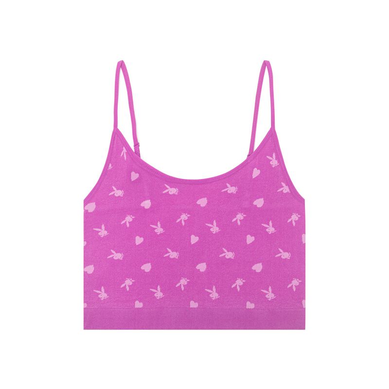 Playboy Bunny Seamless Women's Tank Purple | 062385YXT