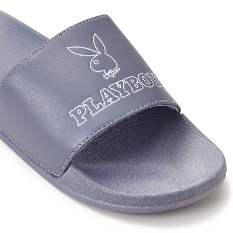 Playboy Bunny Slide Sandals Women's Swimwear Black | 215360OGN