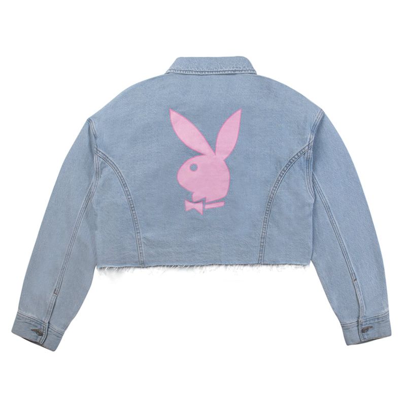 Playboy Bunny Women\'s Jeans Blue | 218075YSI