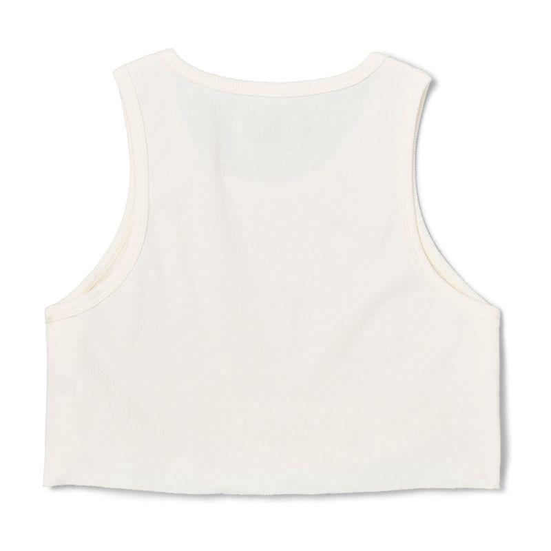 Playboy Camp Ribbed Women's Tank White | 908521MNX