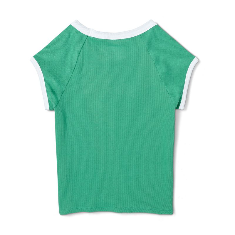 Playboy Camp Slim Raglan Women's T Shirts Green | 108935RES