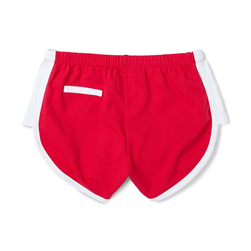 Playboy Campouts Women's Shorts Red / White | 063912EWD