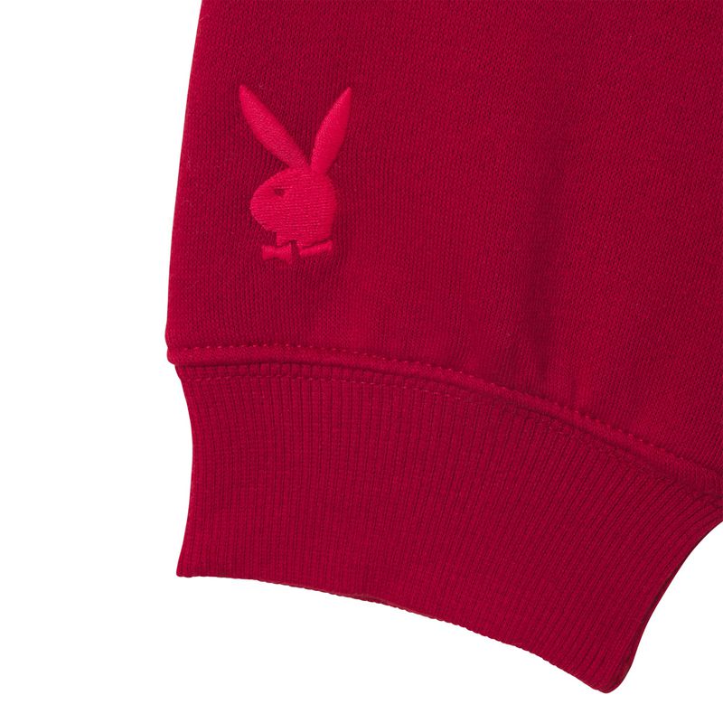 Playboy Classic Crewneck Women's Hoodie Deep Red Olive | 924167OMH