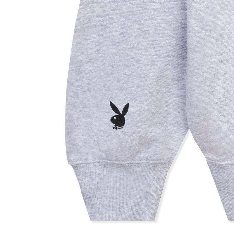 Playboy Classic Crewneck Women's Loungewear Grey | 209136LRI