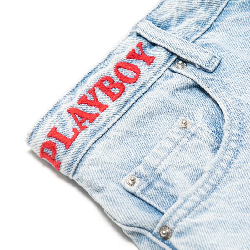 Playboy Cloud Nine Boyfriend Women's Jeans Blue | 267458JPG