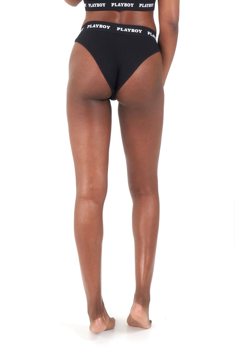 Playboy Club Brief Y Women's Loungewear Dark Grey | 510497JKI