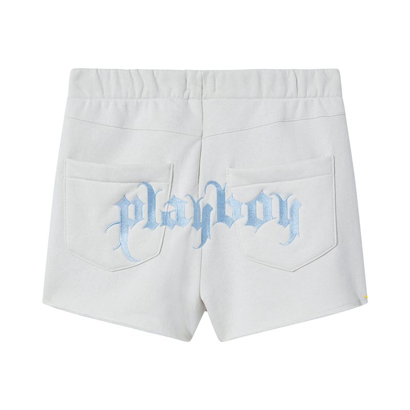 Playboy Club Sweat Women\'s Shorts White | 021968YFN