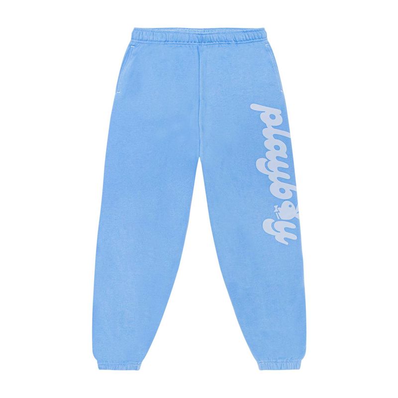 Playboy Club Sweats Women\'s Pants Blue | 307592QJT