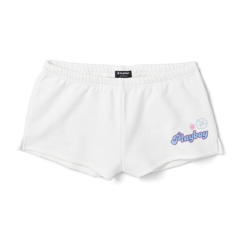 Playboy Coconut Girlys Women\'s Shorts White | 361598RMT