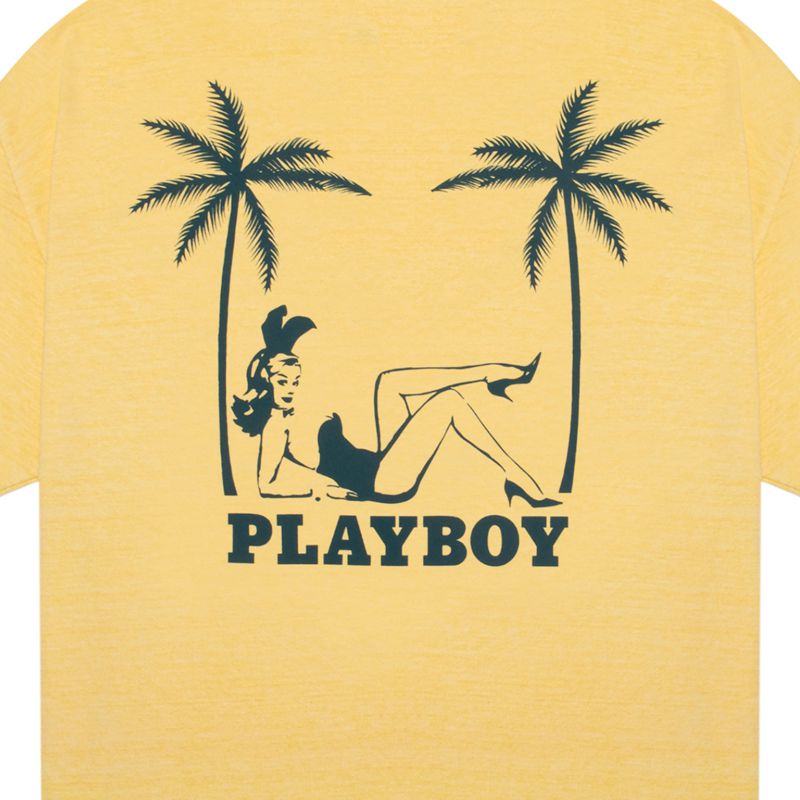 Playboy Crest Men's Shirts Yellow | 159476SML