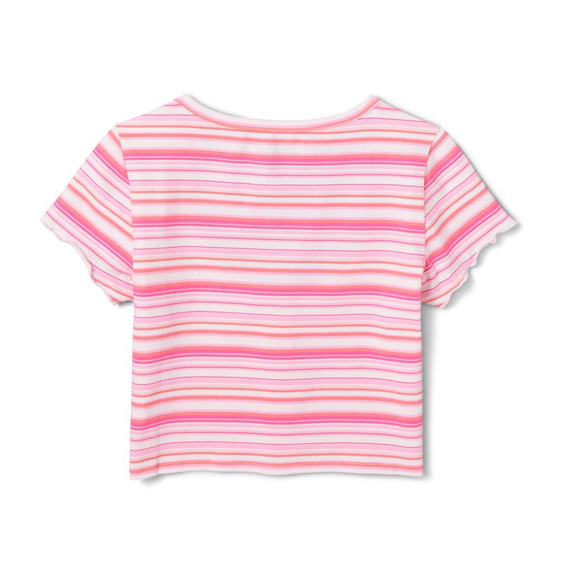 Playboy Crush Stripe Scoop Tee Women's Tank Pink | 491630EQF