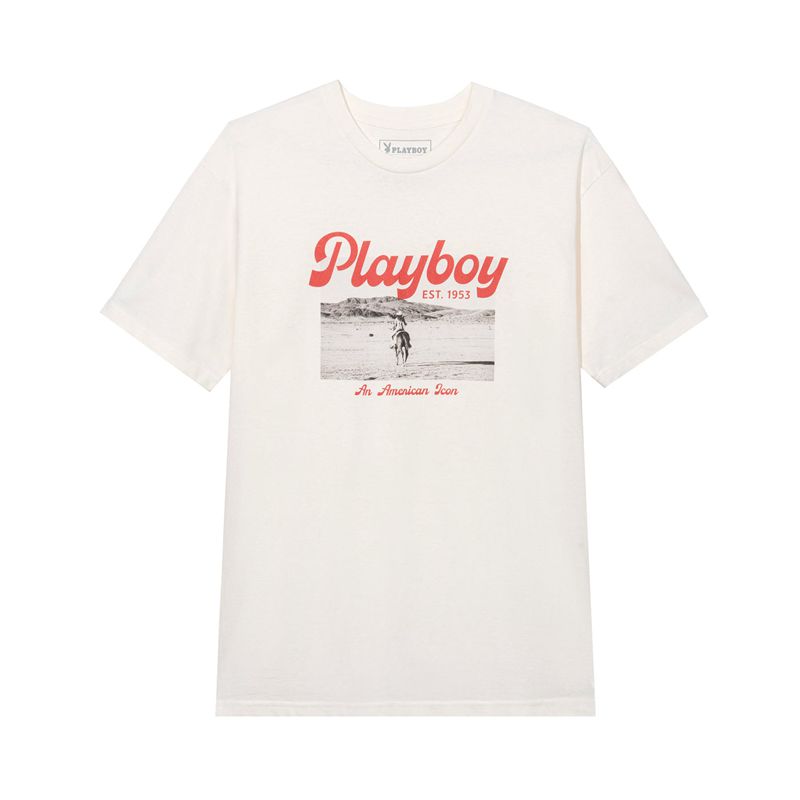 Playboy Desperado American Icon Men\'s Shirts White | 980352NRI