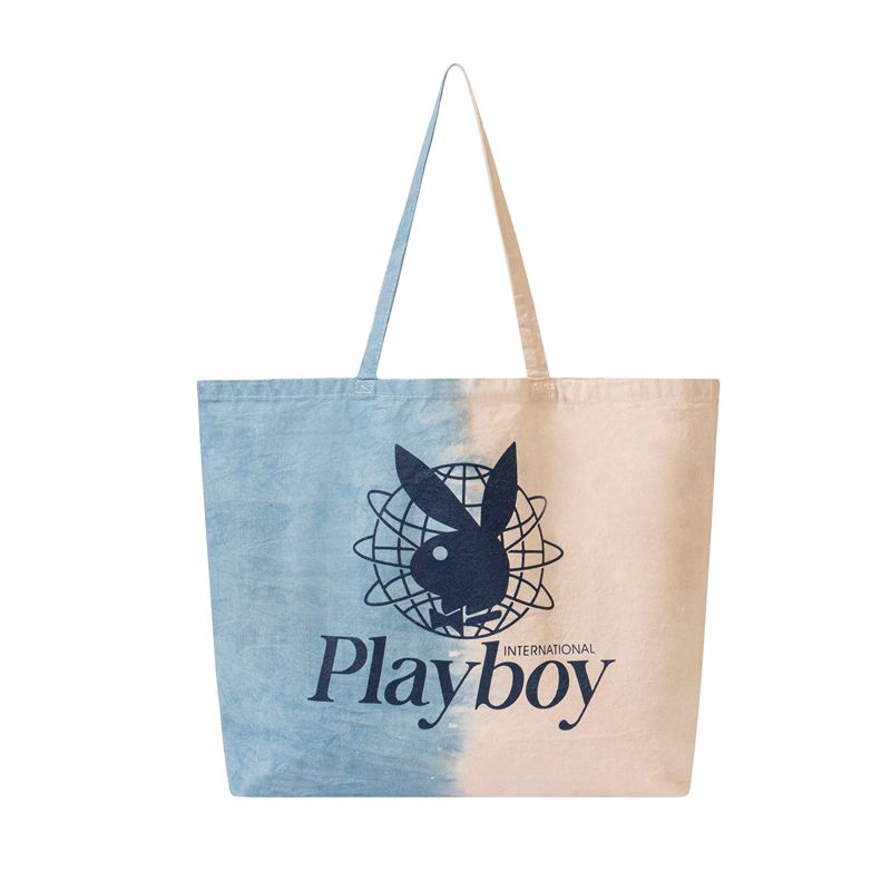 Playboy Dip-Dye Rabbit Head Tote Women\'s Swimwear Pink / Blue | 897102JCA