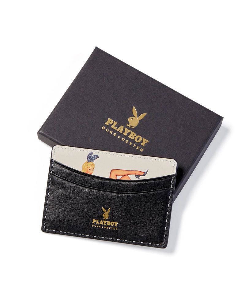 Playboy Duke + Dexter Peek-A-Boo Playmate Men's Wallets Black | 012469ZGW