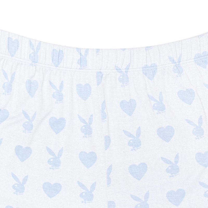 Playboy Heart Bunny Sleeps Women's Shorts Deep Purple | 783104CBS