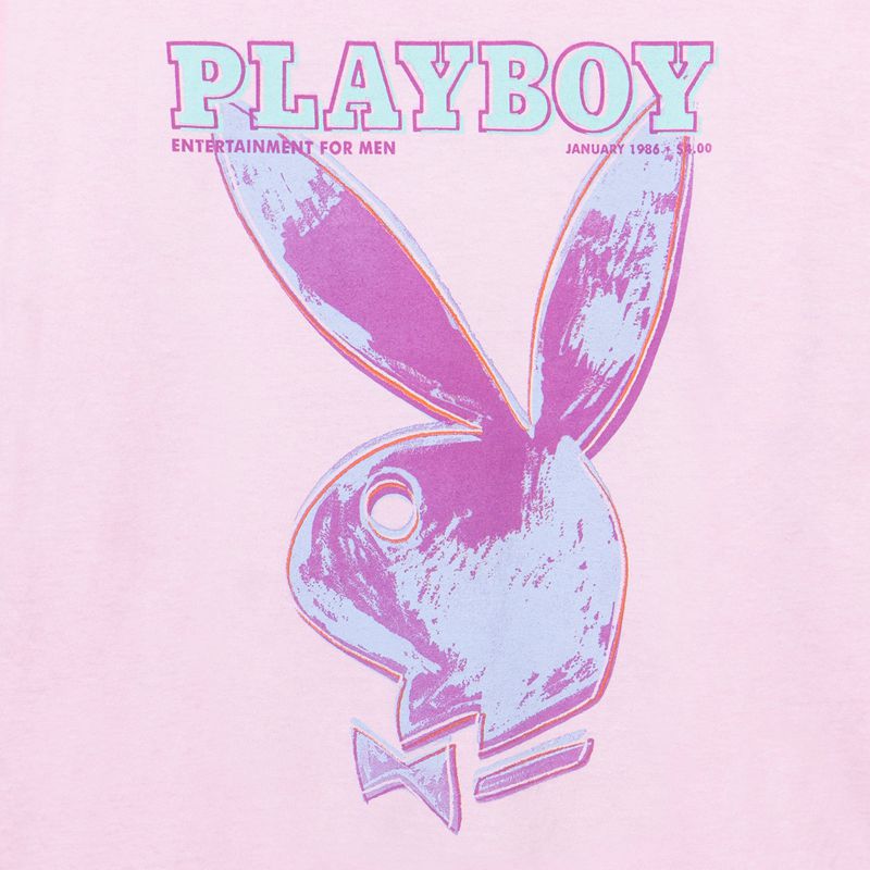 Playboy January 1986 Andy Warhol Cover Long Sleeve Men's Shirts Pink | 654031PQJ