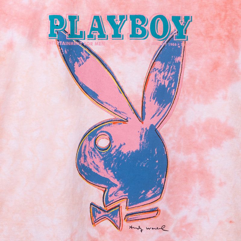 Playboy January 1986 Andy Warhol Cover Tie Dye Men's Shirts Red | 328061HAC