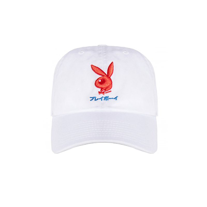 Playboy Japanese Rabbit Head Dad Men's Hats Black | 496173MVN