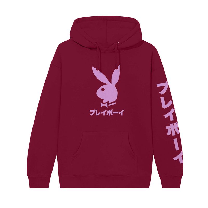 Playboy Japanese Rabbit Head Men\'s Hoodie Red | 162470XRM