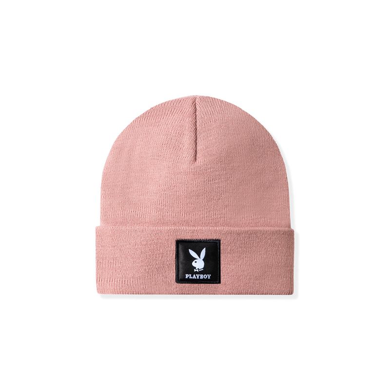 Playboy Knit Beanie With Logo Patch Women's Hats Green | 751826KPY