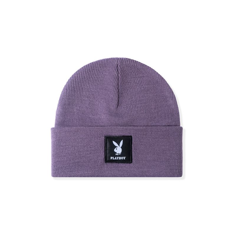 Playboy Knit Beanie With Logo Patch Women's Hats Green | 751826KPY