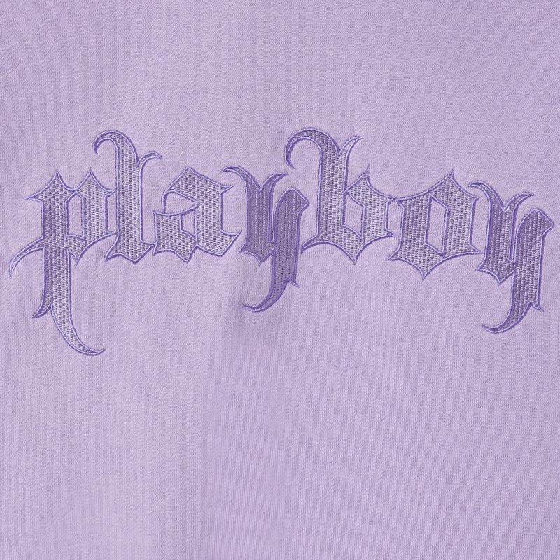 Playboy Layered Women's Hoodie Purple | 018425IGQ