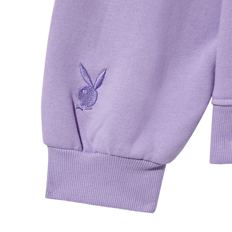 Playboy Layered Women's Hoodie Purple | 018425IGQ