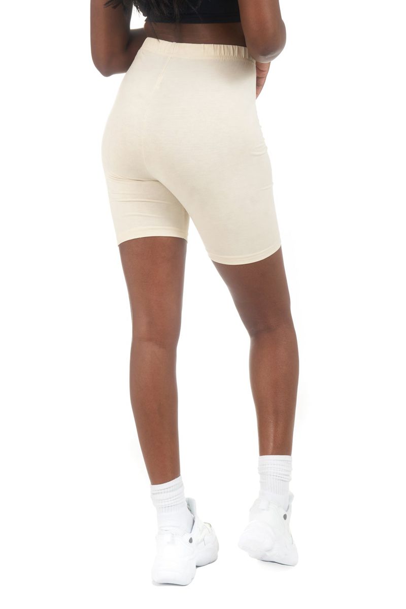 Playboy Logo Cyclings Women's Shorts Beige | 189520CXW