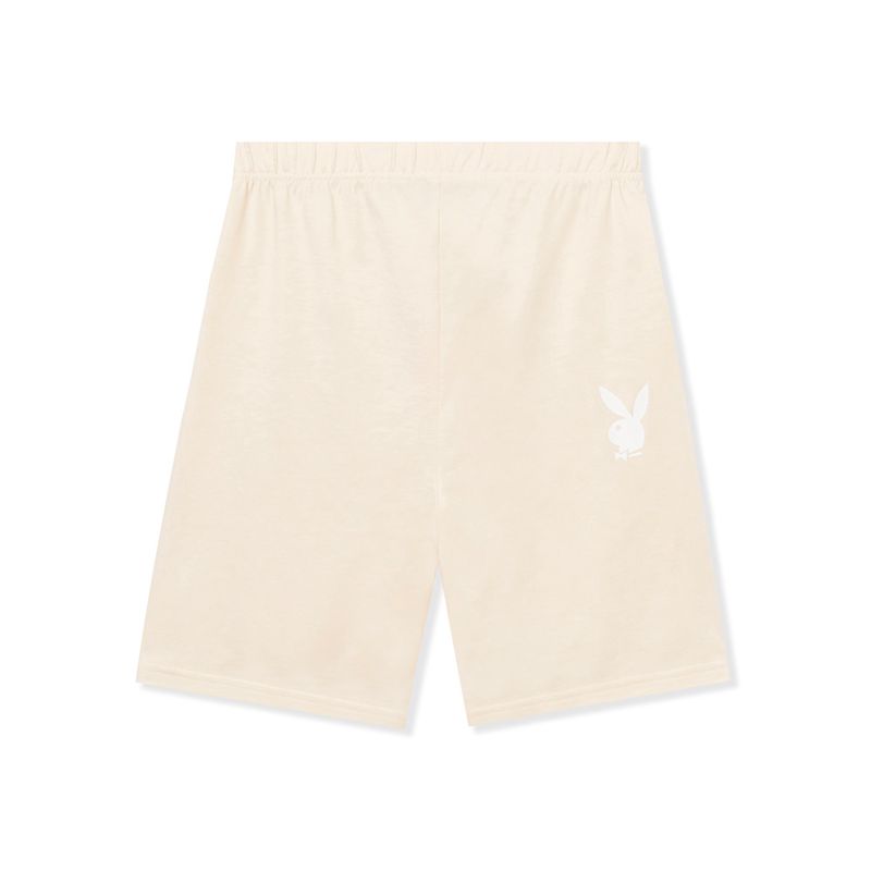 Playboy Logo Cyclings Women's Shorts Beige | 189520CXW