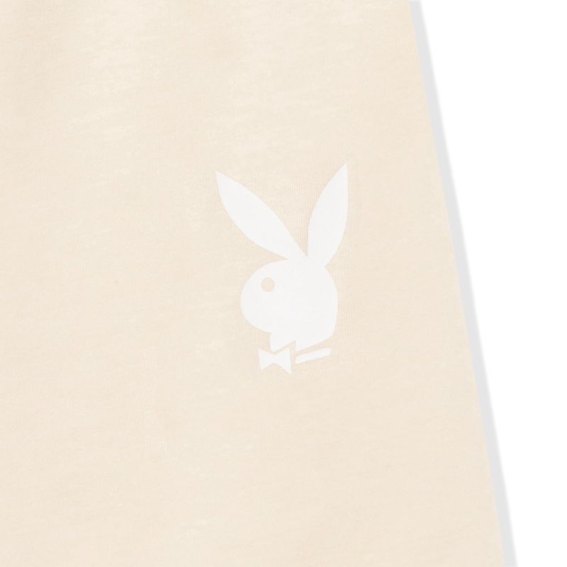 Playboy Logo Cyclings Women's Shorts Beige | 189520CXW