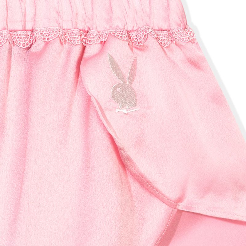 Playboy Lounge Satin Women's Tank Pink | 542670GNJ