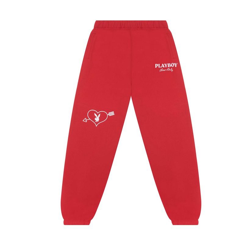 Playboy Lovers Only Classic Sweat Women\'s Loungewear Red | 270635LMU