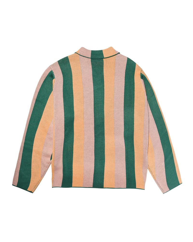 Playboy Malibu Stripe Men's Sweaters Brown / Green | 754106CPL