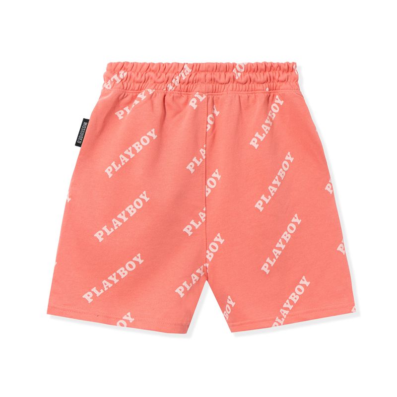 Playboy Masthead Boyfriend Women's Shorts Pink | 173256DFI