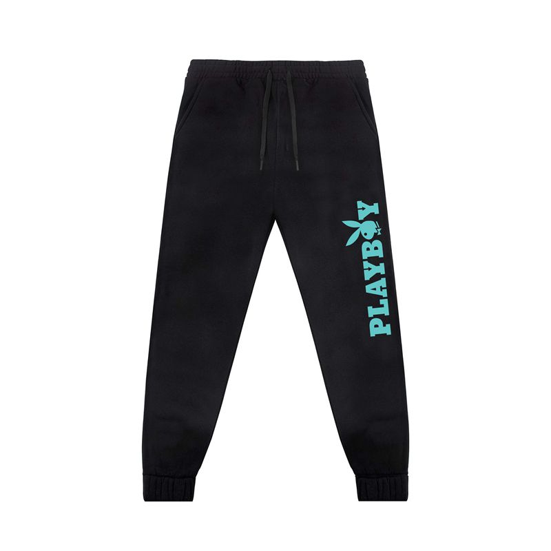 Playboy Masthead Men's Sweatpants Black Red | 396418BSZ