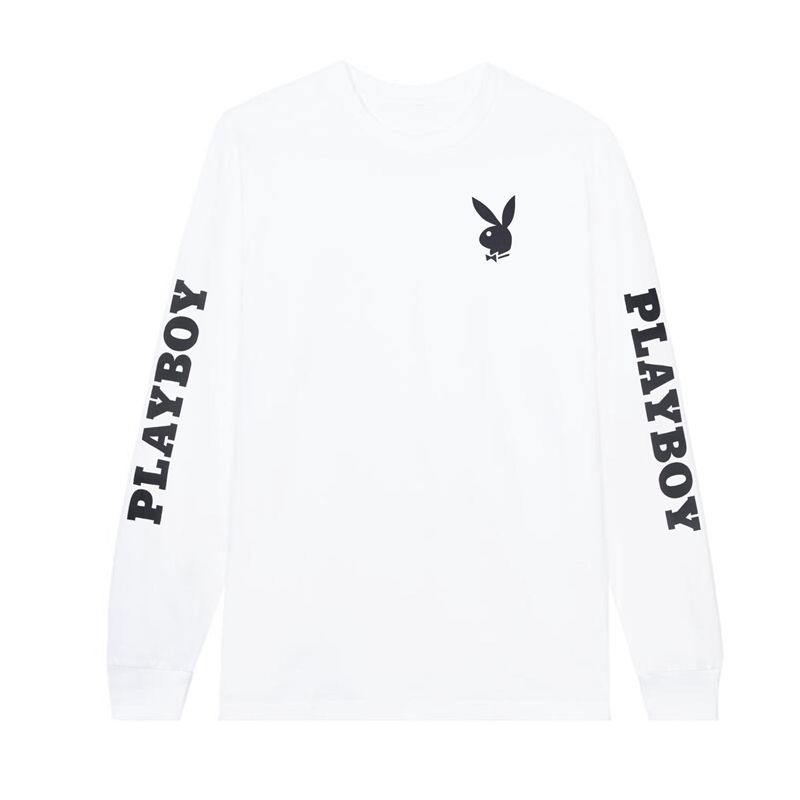 Playboy Masthead & Rabbit Head Long Sleeve Men's Shirts Black | 983256KAG