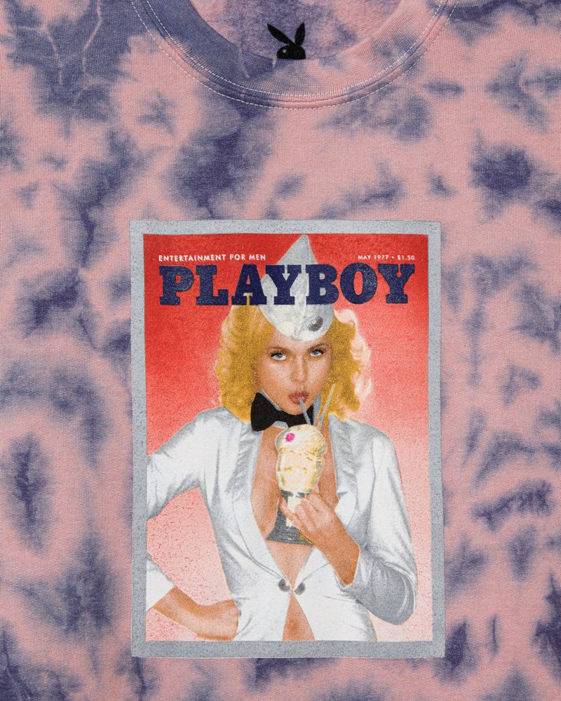 Playboy May 1977 Cover Crewneck Sweat Men's Hoodie Multicolor | 816530GXN