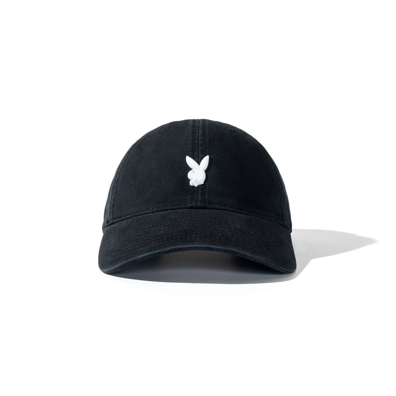 Playboy Metal Rabbit Head Pin Dad Women\'s Hats White | 156783HIB