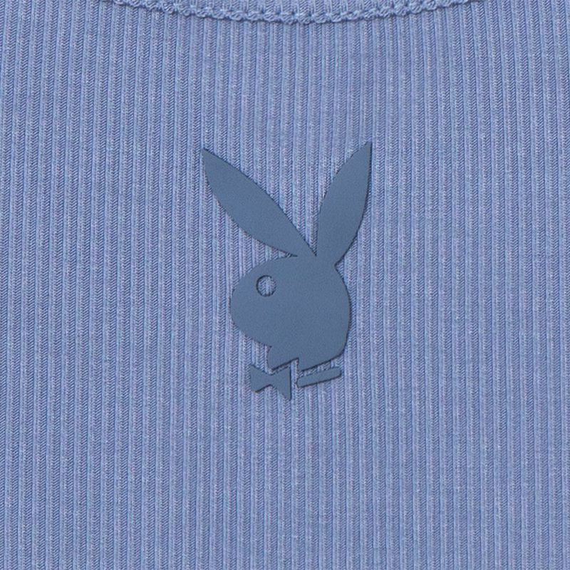 Playboy Mini Rabbit Head Lounge Women's Tank Blue | 271943ZEB