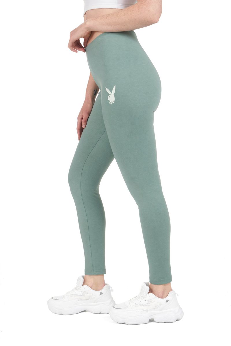 Playboy Missguided Rabbit Head Leggings Women's Pants Green | 957148KBL